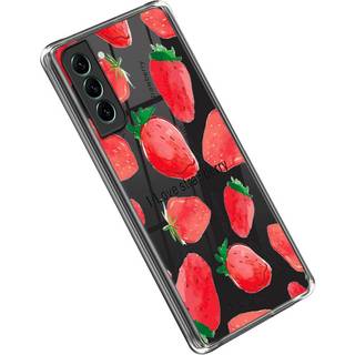 Samsung Galaxy S23 Fleksibelt Plastik Cover m. Motiv - Jordbær