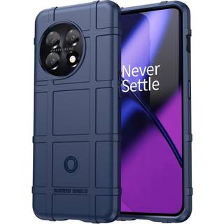 OnePlus 11 Rugged Shield Series Håndværker Bagside Cover - Blå