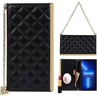 iPhone 13 Pung Taske med Makeup Spejl - Sort