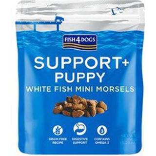 Fish4Dogs - Support+ - Hvalpe Fordøjelse - Hvid Fisk Bites 150 g