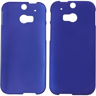 HTC One M8 Plastik Cover - Mørk Blå