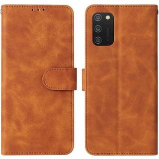 Samsung Galaxy A03s Læder Flip Cover m. Pung - Brun