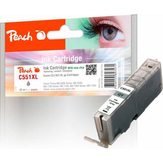 Peach CLI-551GY XL Blækpatron Grå