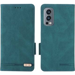 OnePlus Nord 2 (5G) Læder Flip Cover m. Pung & Ståfunktion - Grøn
