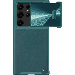 Nillkin - CamShield Læder S-etui til Samsung Galaxy S23 Ultra - Exuberant Grøn