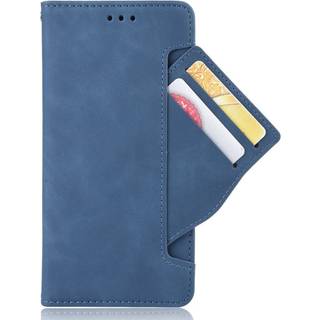 Samsung Galaxy A03 Blødt Læder Flip Cover m. Pung - Blå