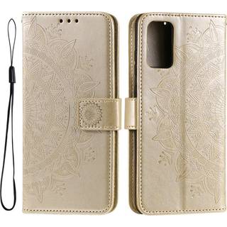 SKALO Samsung A33 5G Mandala Flip Cover - Guld