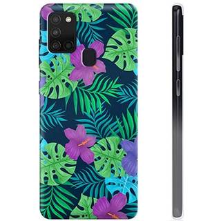 Samsung Galaxy A21s TPU Cover - Tropiske Blomster