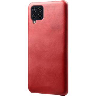 Samsung Galaxy M32 / M22 Læderbetrukket Cover - Rød