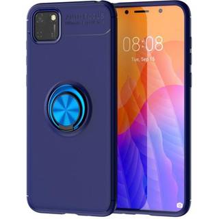 Huawei Y5p Magnetisk Kickstand Blå M. Blå Ring