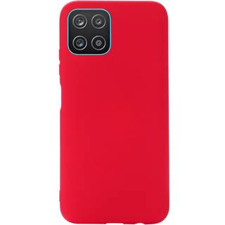 Samsung Galaxy A03 Liquid Bagside Cover m. Strop i Silikone - Rød