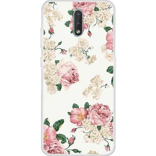 Nokia 2.3 Fleksibelt Plastik Cover - Blomster