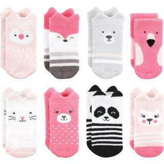 Hudson baby unisex baby bomuld rig nyf?dt og terry sokker lyser?de dyr 0-6 m?neder