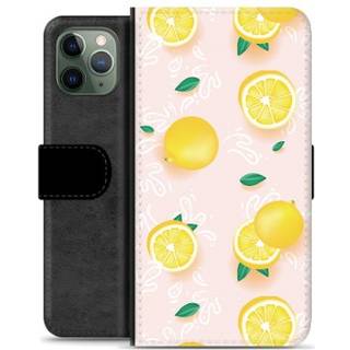 iPhone 11 Pro Premium Flip Cover med Pung - Citron Mønster