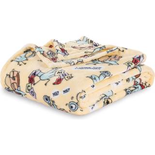 Berkshire Blanket & Mo Willems Velvetloft Luxury Soft Cute Cute Kids T?ppe Gaver til b?rn Pigeonskole Yellow 50 in X 70 in (Official MO Willems P
