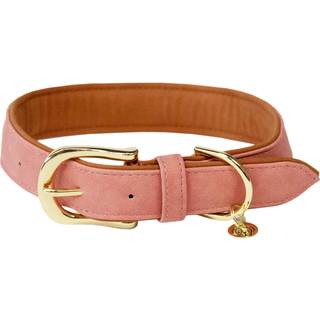 Kentucky Dog Collar Vegan Leather - Fersken/Brun - L 62 cm