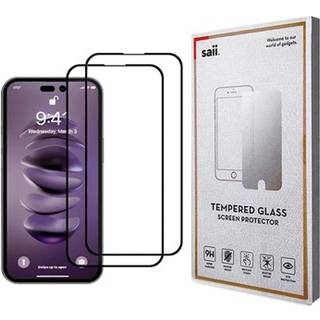 Saii 3D Premium iPhone 14 Pro Hærdet Glas - 9H - 2 Stk.