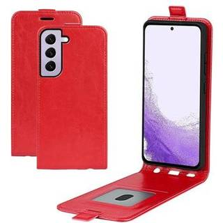 Samsung Galaxy S23+ 5G Vertikal Flip Taske med Kortholder - Rød