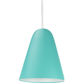 50ér Grøn pendel m dagslys pære og stofledning 60W