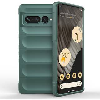 Google Pixel 7 Pro Fleksibelt Plastik Bagside Cover - Grøn