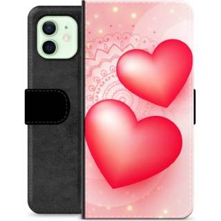 iPhone 12 Premium Flip Cover med Pung - Kærlighed