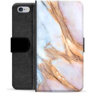iPhone 6 Plus / 6S Plus Premium Flip Cover med Pung - Elegant Marmor