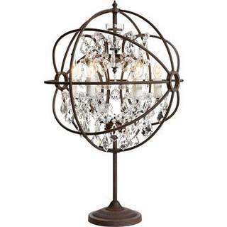 Rome bordlampe Rust / Krystal