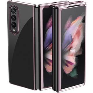 Electroplated Frame Samsung Galaxy Z Fold3 5G Cover - Rødguld