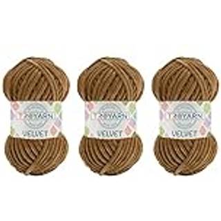 3 Pack Velvet Garn til hækling - Chenille Yarn 132 yard
