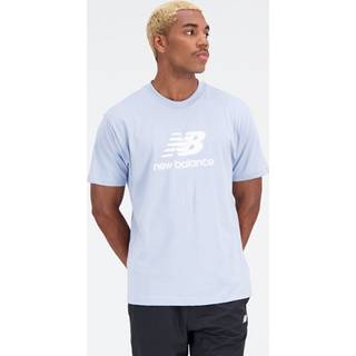 New Balance Essentials Stacked Logo SS Tee Str. S Blå