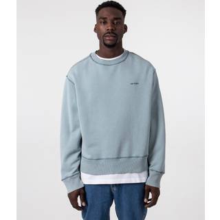 Ami Paris Logo cotton jersey sweatshirt - blue - EU 50