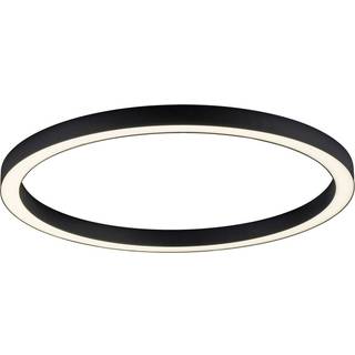 LED-loftlampe PURE Lines, Ø 70 cm, antracit, CCT, fjernbetjening