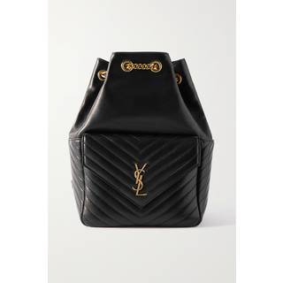 Saint Laurent Joe leather backpack - black - One Size