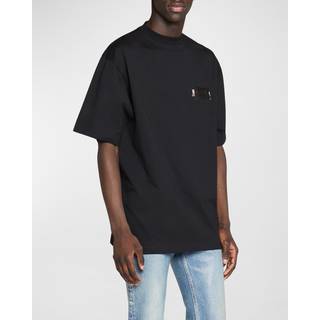 Balenciaga - Gaffer Oversized Logo-Embroidered Appliquéd Cotton-Jersey T-Shirt - Men - Black - M
