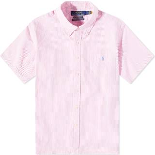 Ralph Lauren Stripe Short Sleeve Shirt Pink