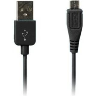 Micro USB Data- og Opladerkabel (Sort) 1m til Smartphones