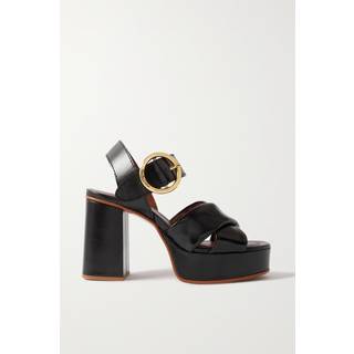 See By ChloÃ© Lyna suede platform sandals - black - EU 42