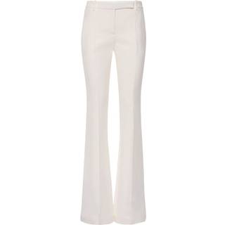 McQueen Mid-rise flared pants - white - L