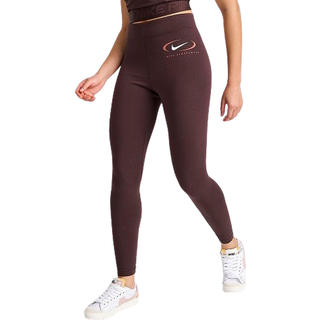 Nike Sportswear Swoosh Leggings, Brun - XS