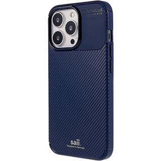 Saii Karbonfiber iPhone 13 Pro Max TPU Cover - Blå