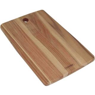 Tramontina rektangulært luksus skærebræt med hul - teak træ - 40 x 27 x 1,8 cm