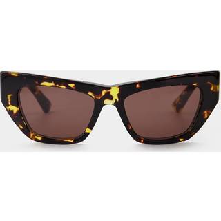 Bottega Veneta Kvinde BV1177S 002 Solbriller Acetat Havana Brun Cat Eye Normal