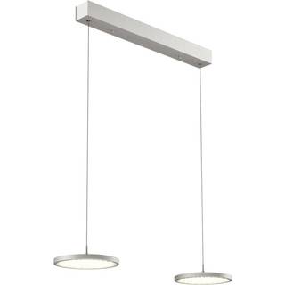Quitani LED-pendellampe Gion, 2-lys, nikkel/eg