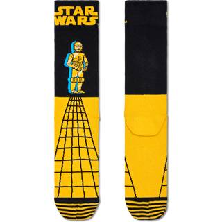 Happy Socks Star Wars C-3PO Sock - Black/Yellow - Str 41/46
