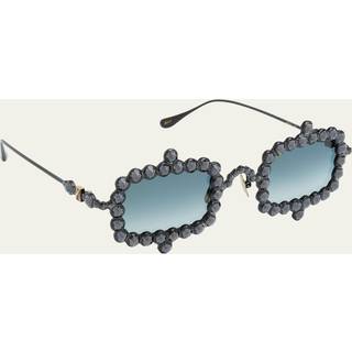 Anna-Karin Karlsson CRYSTAL MIRAGE Black 56 Solbriller Kvinder Black - Black with Swarovski Crystals - 56mm