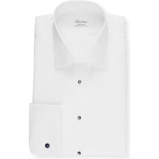 Stenströms Hvid Smokingskjorte | Herre |Herreskjorter | Aftenens Tøj | Fitted Body | Størrelse: 44 | Hvid | Solid | Lange Ærmer