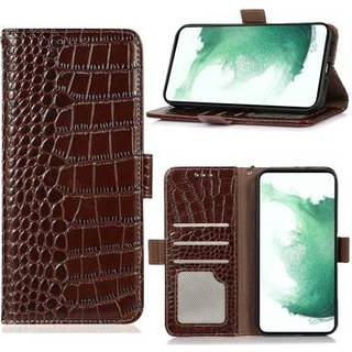 Crocodile Series Nokia G400 Læderpung med RFID - Brun