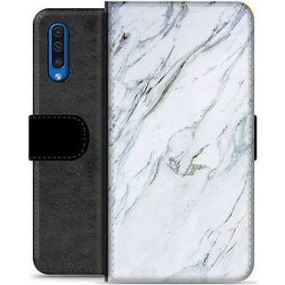 Samsung Galaxy A50 Premium Flip Cover med Pung - Marmor