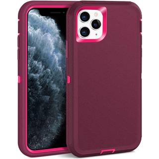 For iPhone 13 Pro Max Case med fuld kropsbeskyttelse iPhone 12 Pro Max Case Heavy Duty ShockProof 3 i 1 Silikone Rubber med Hard PC Rugged Holdab