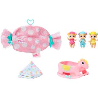 Baby Born Surprise Mini Babies Series 5 2.25 '' - Unwrap Surprise Twins eller Triplets Collectible Baby Dolls With Soft Swaddle T?ppe Rocking Hor